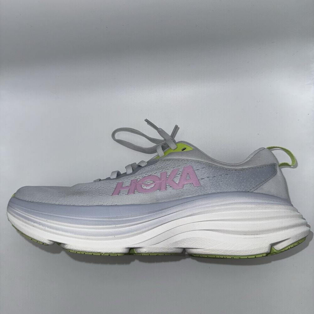 HOKA Bondi 8 Sea Ice Pink Twilight Women’s 9.5B Running Shoes 1127952 SCP - Picture 15 of 16